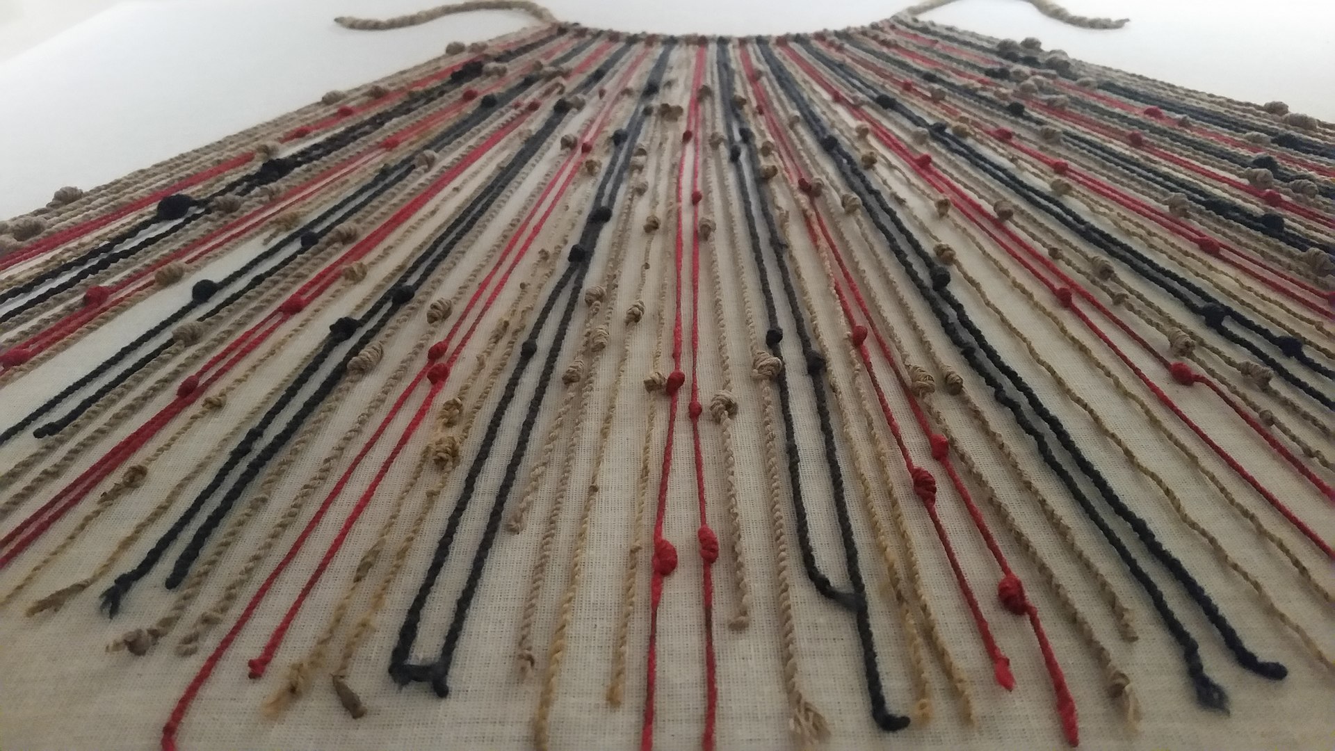An example of Quipu "talking knots" at a museum in Cusco, Peru. An example of Quipu "talking knots" at a museum in Cusco, Peru.