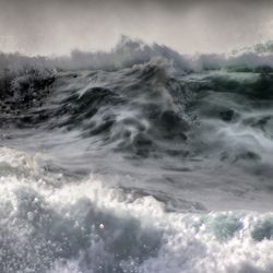 Killer wave it ocean storm weather with huge waves