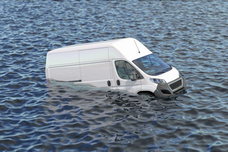 sinking van