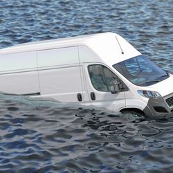 sinking van