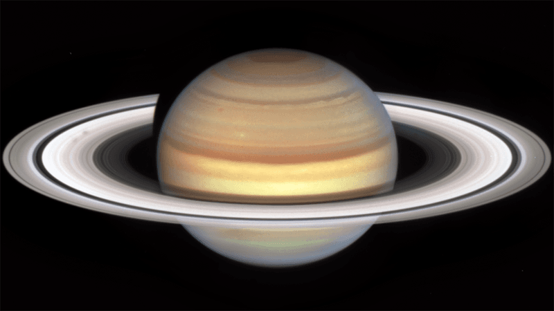 Saturn as seen by Hubble.